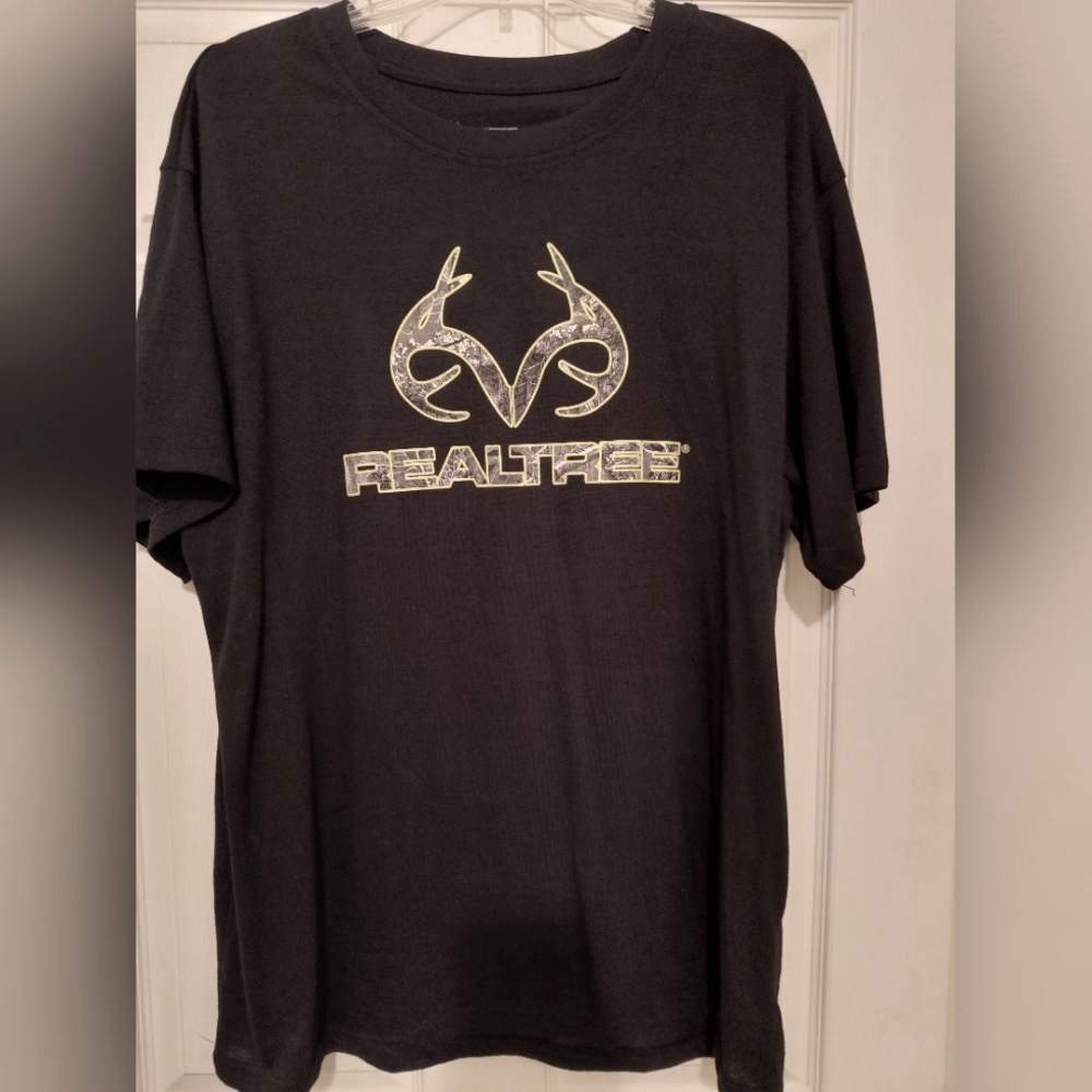 Men's REALTREE Black Short sleeve T-shirt,  XL